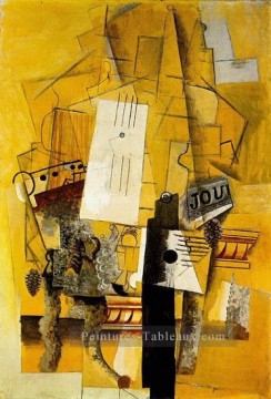 Tableaux abstraits célèbres œuvres - Le gueridon 1920 Cubisme